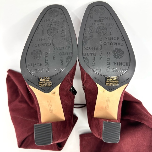 Vince Camuto Tapley Women's Burgundy Over-The-Knee Boots - Picture 5 of 7